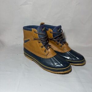 Vtg Sporto Women’s Waterproof Thermolite Duck Boots Brown Blue sz: 8